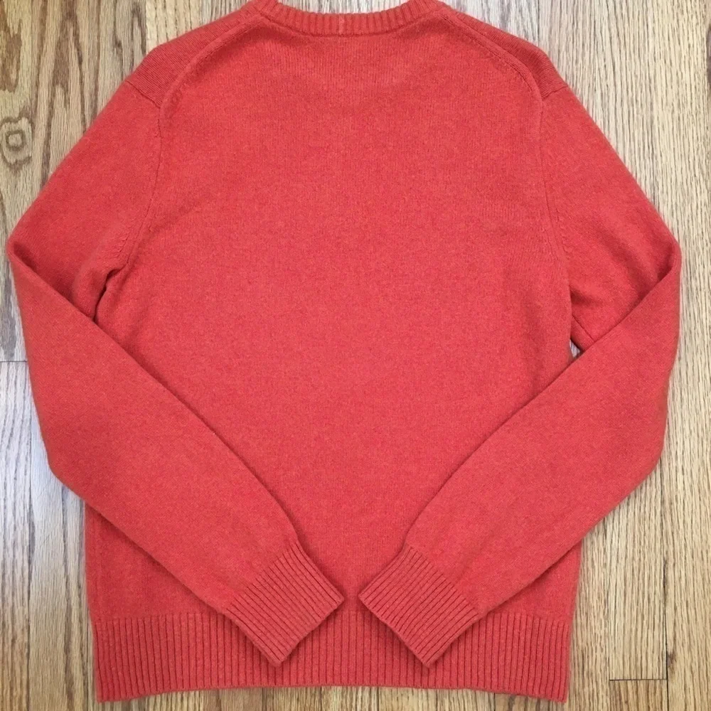 Banana Republic Merino Wool & Cotton Crew Neck Long Sleeve Tight Knit Sweater